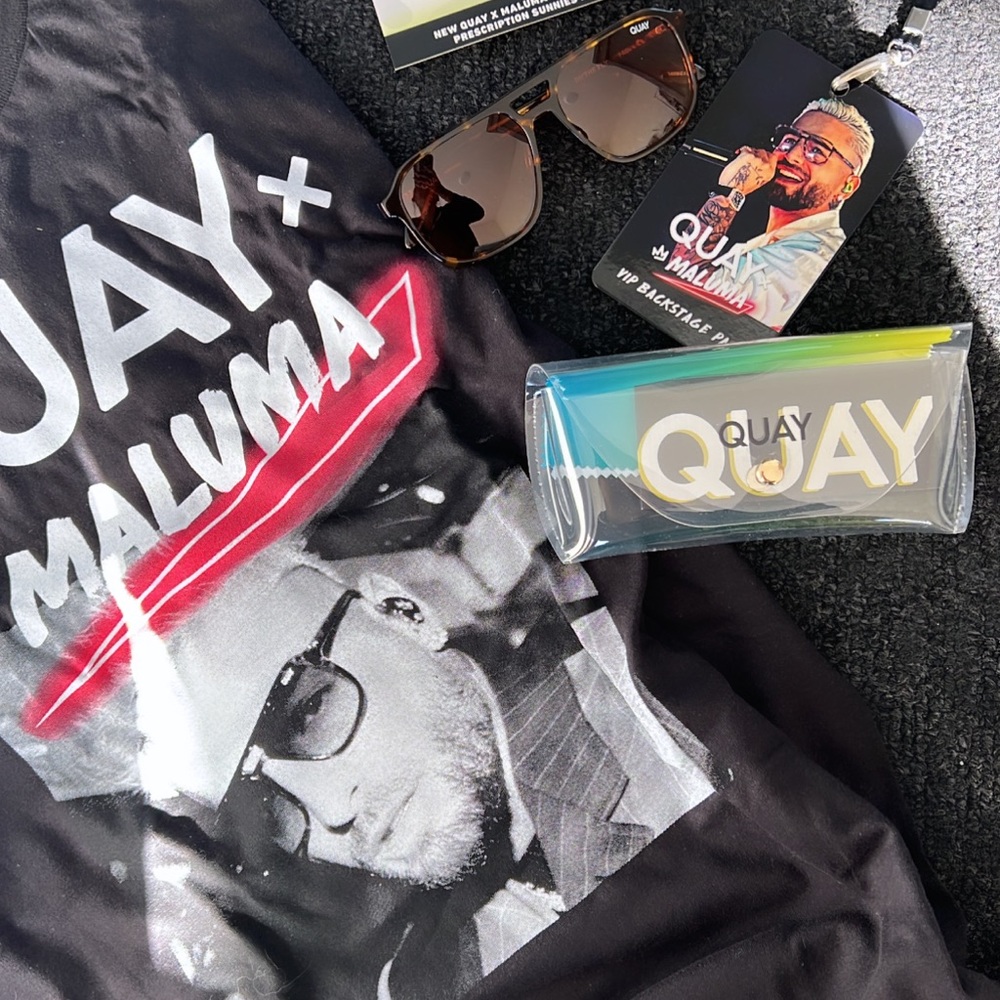 Quay x Maluma PR package